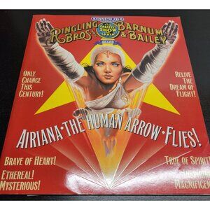 Vintage Ringling Bros. Barnum & Bailey Circus Programs - Airiana The Human Arrow